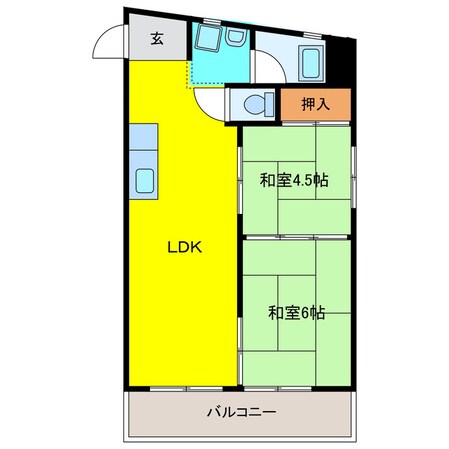 メゾンコメショーの物件間取画像